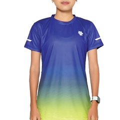 Beli Baju Lari Wanita Tiento Airlite Short Sleeve Women Blue Hollow Original Ss-Dryfit-Airlite-W-Bluehollow-