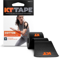 Beli Aksesoris Basket Kt Tape Original Cotton Kinesiology Tape 20 Precut Strips Black Original Tape-Original-20-Blk