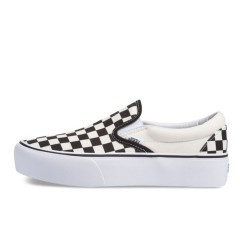 Beli Sepatu Sneakers Vans Classic Platform Slip-On Black & White Checker Original Vn00018Ebww