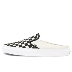 Beli Sepatu Sneakers Vans Slip-On Mule Classic Checkerboard Black White Original Vn0004Kteo1