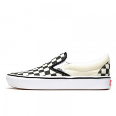 Beli Sepatu Sneakers Vans Comfycush Checkerboard Slip On Black White Original Vn0A3Wmdvo4