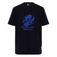 Beli Baju Basket Nba Short Sleeve Tee Print Golden State Warriors Black Original Gwtee01Bk